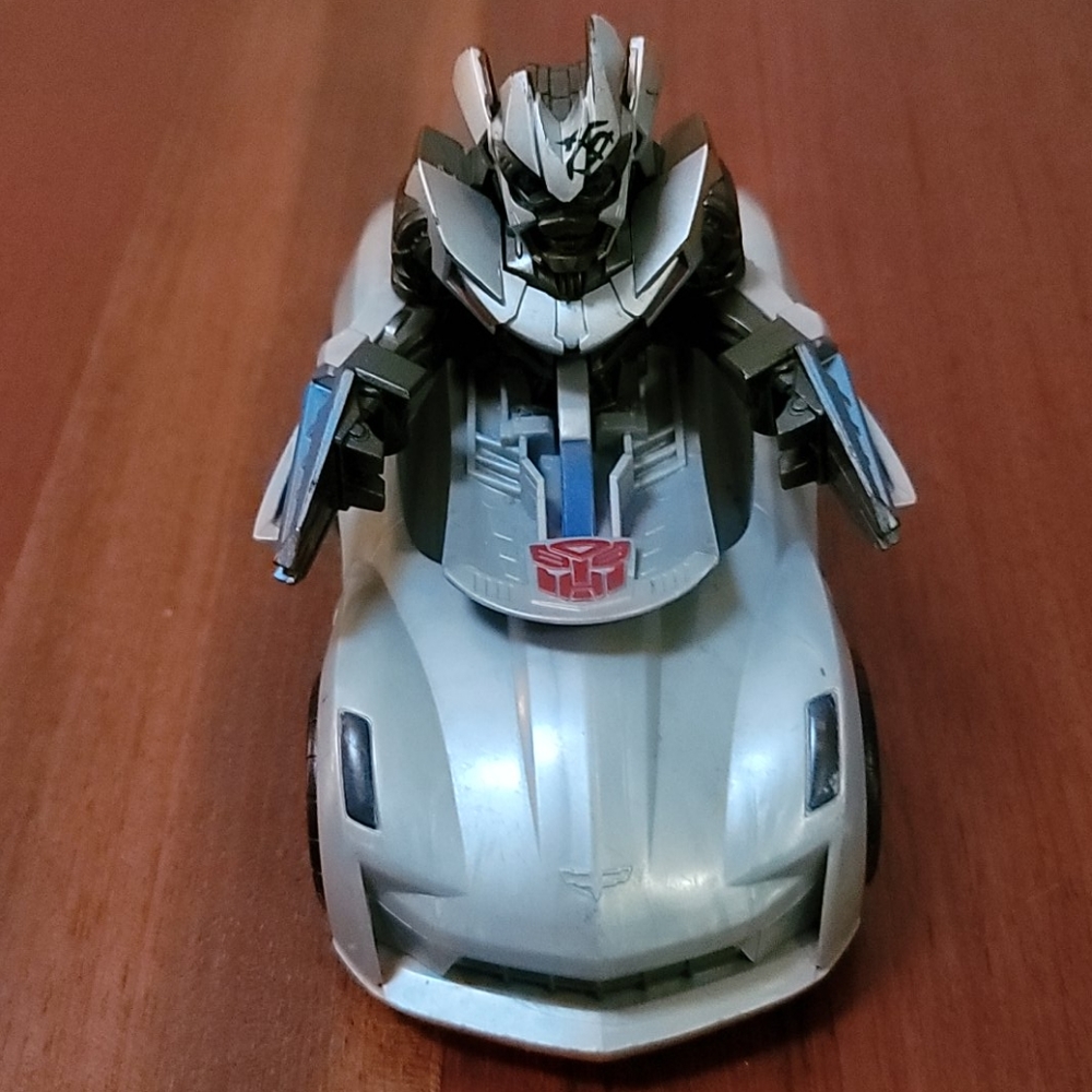 Vintage Transformers Corvette Race Car Toy